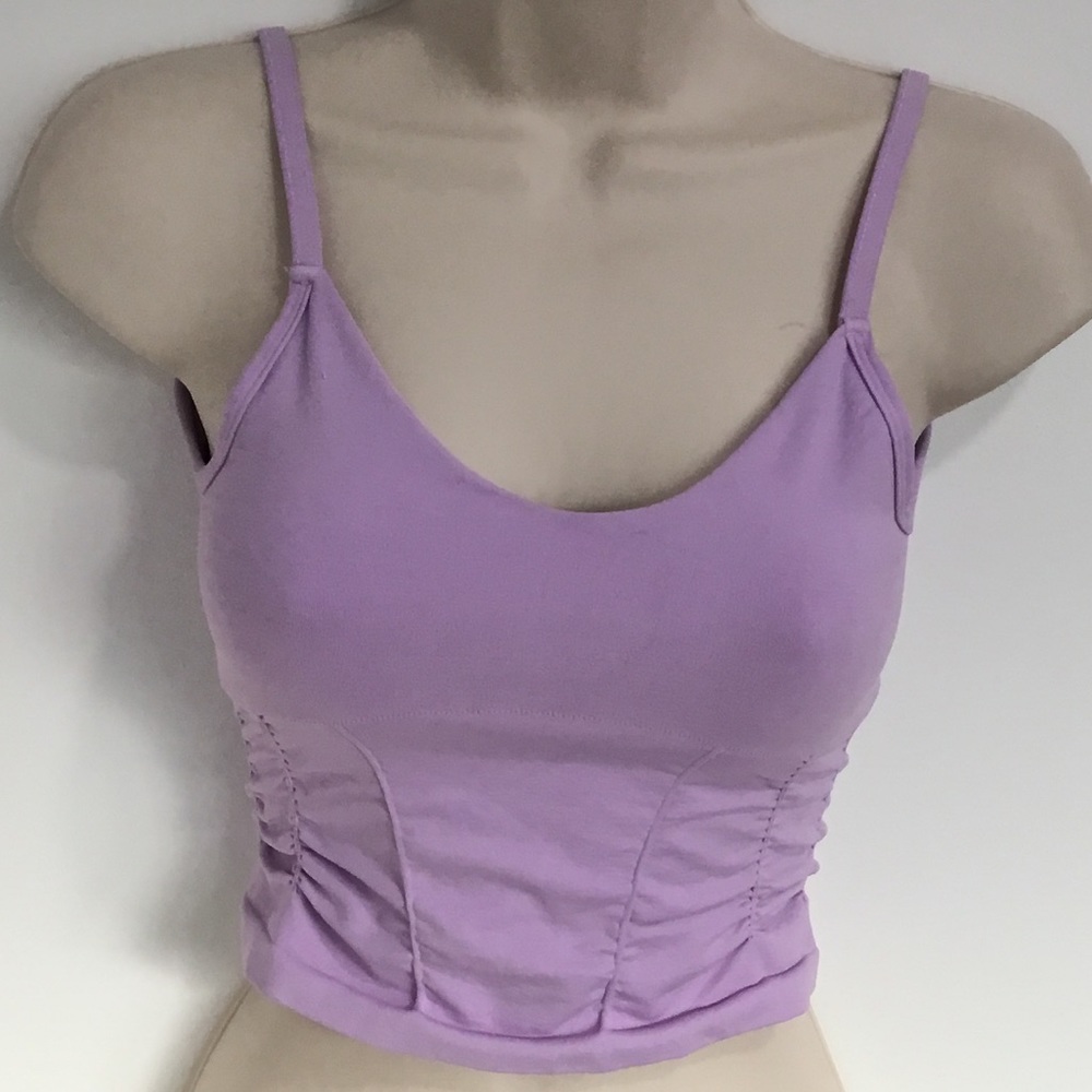 Free People Good Karma Ruched Crop Top NWOT
